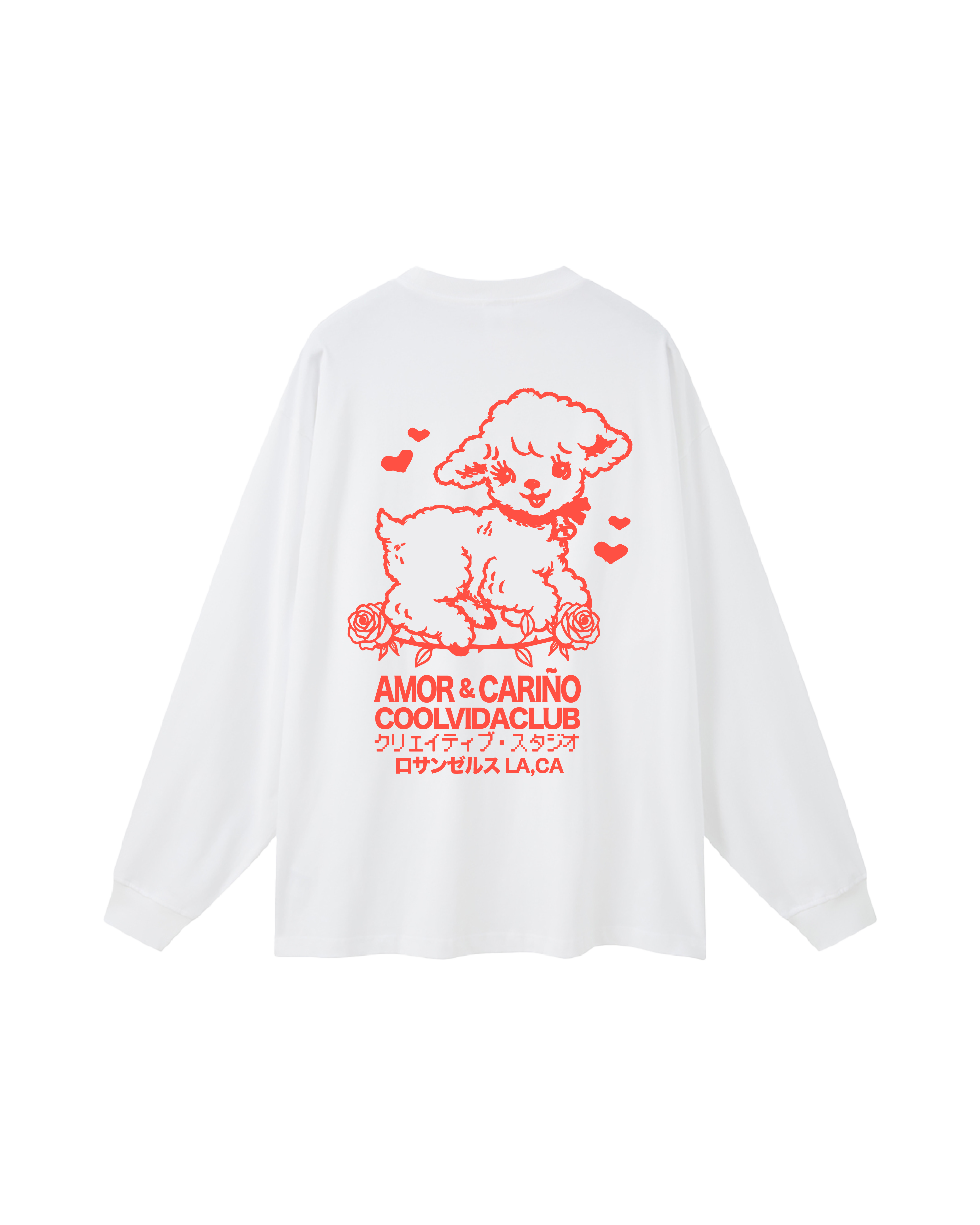 Amor Long sleeve White – Cool Vida Club