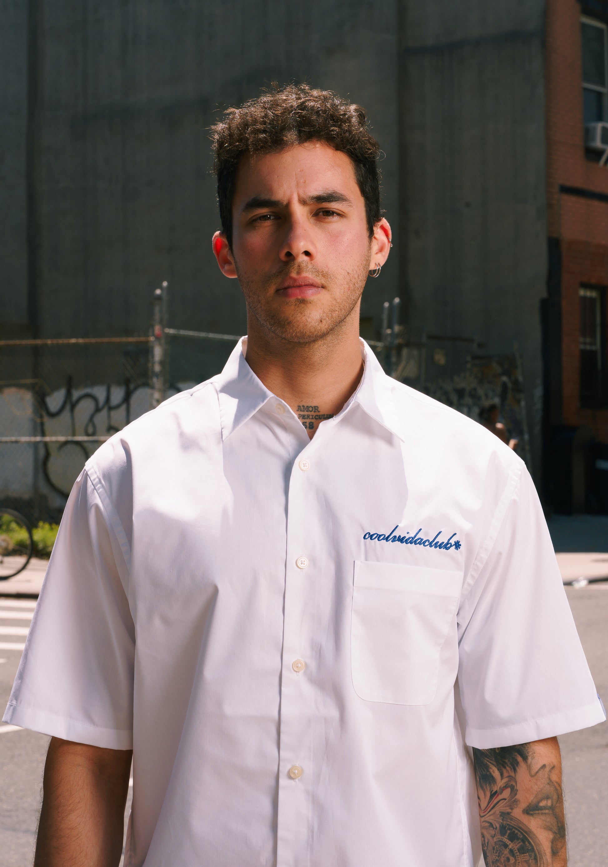 short sleeve white