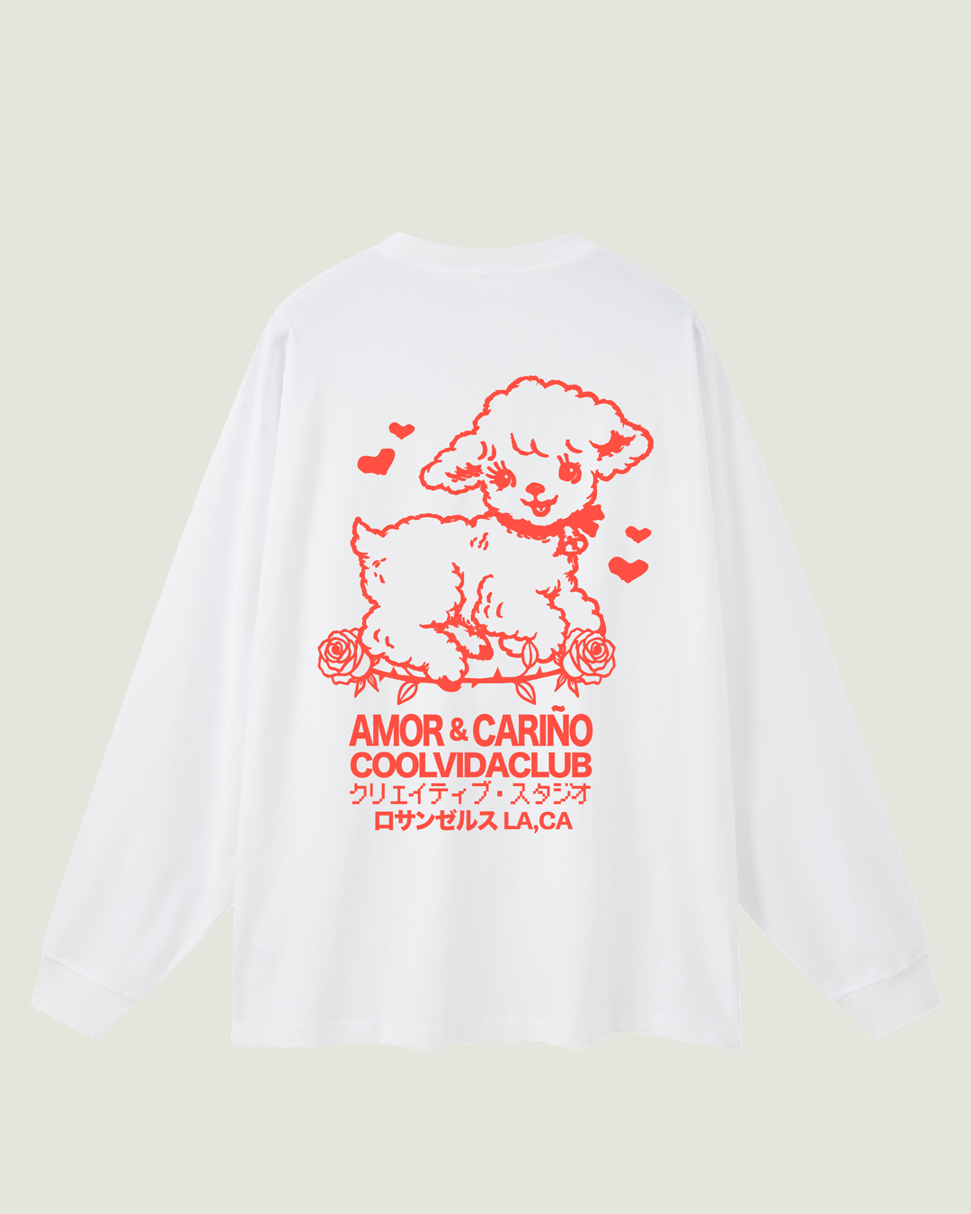 Amor Long sleeve White – Cool Vida Club